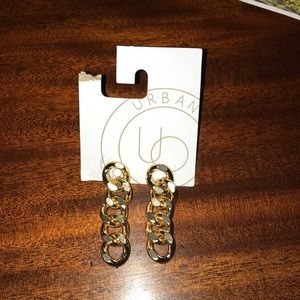 gold dangly earrings